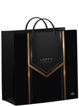 Пакет пластиковый (24х26+10)-140 Черный бэкграунд Тико 1/40