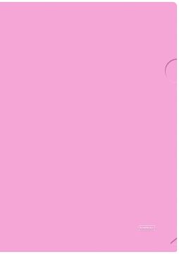 Папка-уголок А4 непрозр пион PASTEL Хатбер 0,18мм 1/20/400