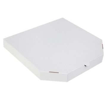 Коробка под пиццу 310х310х40мм Т11 профиль Е белая усеченная гофро 50/50