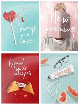 Блокнот 40л А6 108х145мм клетка гребень Эстетика Schoolformat 1/4/100