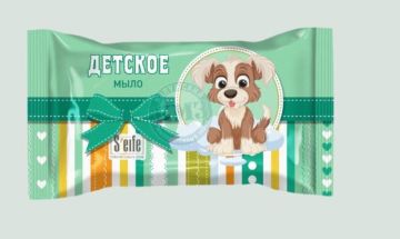 Мыло туалетное 100гр в обертке Детское Калужский МЗ 1/64