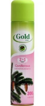 Освежитель Gold Wind 300мл Хвоя Сибиар 1/12