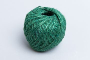 Шпагат джутовый полированный 1120текс 2 нити 50м бобина зеленый 1/1