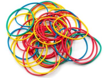 Резинка банк 100гр 60мм BURO цветная 1/20/120