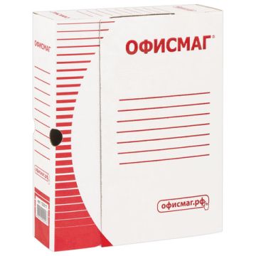 Короб архивный с клапаном А4 (260х325мм) 150мм до 700л белый Офисмаг 1/50 