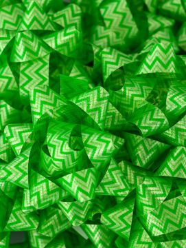 Бант-звезда 5см зеленые 1/50