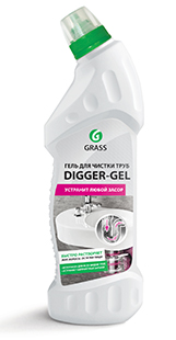 Средство жидкое 750мл Digger-Gel  гель для прочистки труб Грасс GRASS 1/12