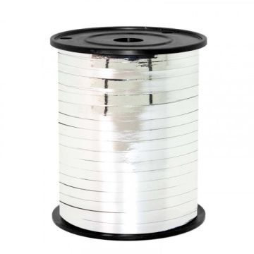 Лента упаковочная бобина 0,5см х 250м серебро 1/5/60