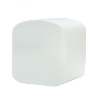 Туалетная бумага листовая 2сл белая 10х21 (250л) 1/40