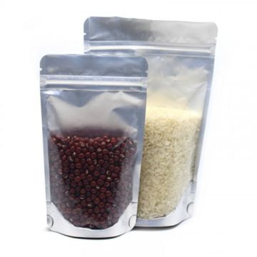 Пакет Дой-Пак Zip-Lock металлиз. 210х330 (40+40) №50 с прозр. стенкой 100/600 