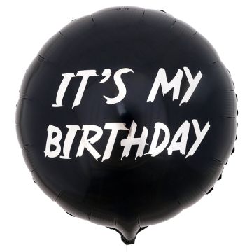 Шар фольгированный Its my birthday! d18 с подложкой 1/100