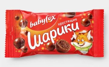 Продукты, Драже BabyFox  шоколадно-карамельные хрустящие шарики 38г 1/16