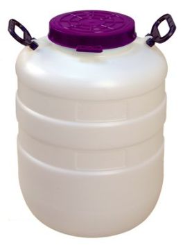 Бочка п/э 50л белая 1/1