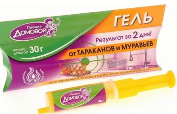 Средство от тараканов и муравьев Домовой Гель Эконом шприц 30г 1/50