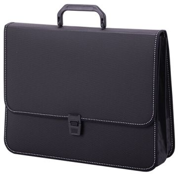 Портфель пласт. BRAUBERG котракт А4 370*280*120 мм, 2 отделения, черный 1/15 