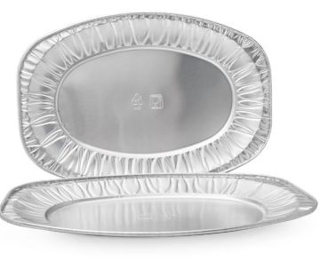Касалетка форма алюминиевая поднос 351х235х25/227х135мм 1200мл 25/100 