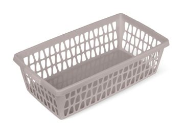 Корзина 250х140х70мм серая Велетта 1/38
