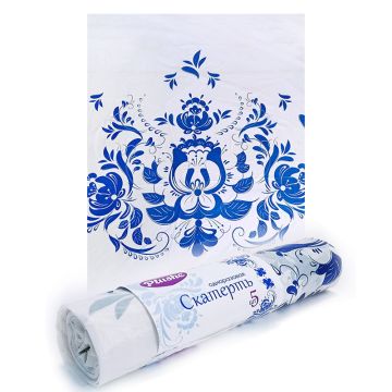 Скатерть полиэтиленовая рулон 110смх9м 5шт PLUSHE 1/30