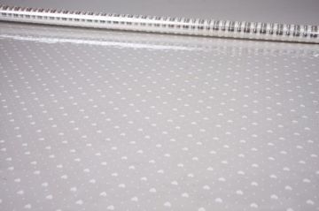 Ролик 70см х8м пленка полипропилен с рисунком Мелкие сердца 1/10