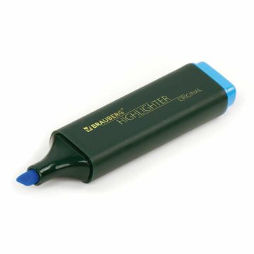 Текстмаркер голубой 1-5 мм скошенный наконечник BRAUBERG ORIGINAL 1/12/576 (Клиент)