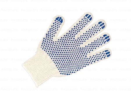 Перчатки ПВХ 6-нитка 10класс 70гр Крепыш 1/250