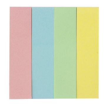 Закладки клейкие бумажные 50х12мм 4цв.х25л пастель STAFF 1/48/768 (Клиент)