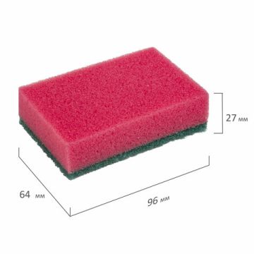 Губка для посуды макси (5шт) 96х64х27мм ЛАЙМА MAXI 1/72