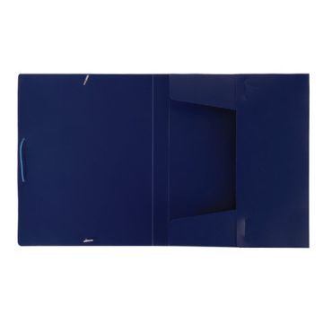 Папка-короб на резинках синяя 30мм 0,7мм BRAUBERG 1/30