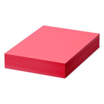 Бумага цветная BRAUBERG А4 80г/м 500л красная для офисной техник 1/5 (Клиент)