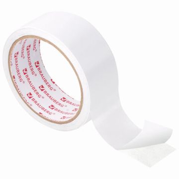 Клейкая лента 2-стор (38х10) BRAUBERG бумаж основа 1/96 (Клиент)