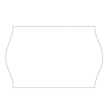 Этикет-лента (26х12) белая 800шт/рул/д/пистолета волна 5/100 (Клиент)