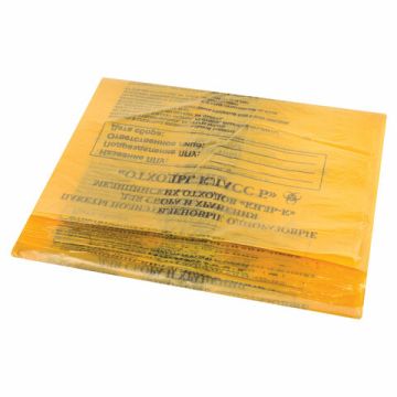 Пакет для сбора и хранения медицинских отходов (50х60) 100шт 60л класс Б желтый 1/5 (Клиент)