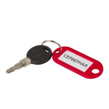 Брелоки для ключей 50мм инфо-окно 30х15мм (100шт) STAFF 1/8/48