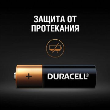 Элемент питания alkaline DURAСELL АА (LR6, 15А) (10шт) 1/12 (Клиент)