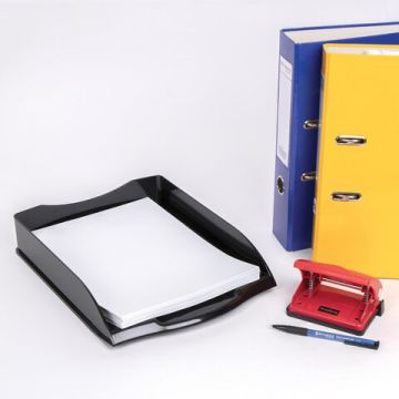 Лоток горизонтальный для бумаг 340х270х60мм А4 черный Delta Brauberg 1/20 (Клиент)