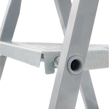 Стремянка 4 ступени сталь/алюминий до 150кг НОВАЯ ВЫСОТА 1/1 (Клиент)