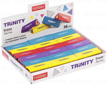 Ластик 45х16х16мм термопластичная резина Trinity NEW Хатбер 1/36/1800