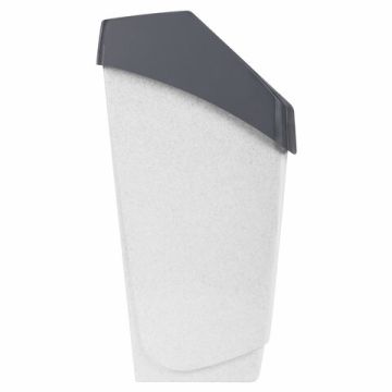 Контейнер для мусора 25л IDEA серый (в 55*ш 30*г 28 см), качающаяся крышка (клиент)