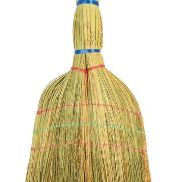Веник Сорго 3-х прошивной ручка в пленке 360-380г ширина метелк 28-31см длина79см ЛАЙМА 1/20 (клиент