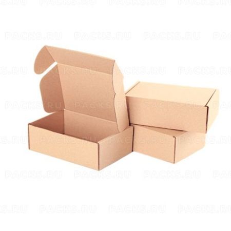 Гофрокоробка самосборная (100х100х60) Т23 Е микрогофрокартон бурый 1/100