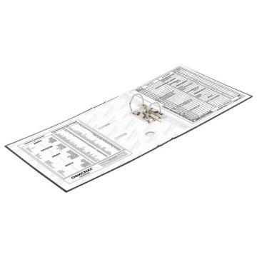 Папка-регистратор А4 50мм ОФИСМАГ с арочным механизмом, покрытие из ПВХ, черная 1/20 (Клиент)