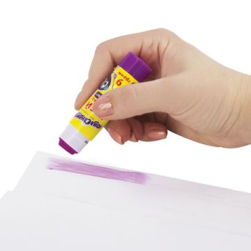 Клей-карандаш 09г обесцвечивающийся цветной ЮНЛАНДИЯ 1/30/1080