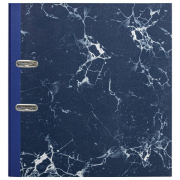 Папка-регистратор А4 90мм BRAUBERG с мраморным покрытием синяя 1/12 (Клиент)