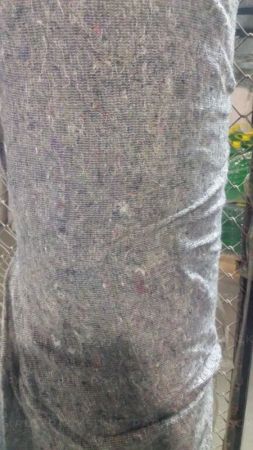 Нетканое холстопрошивное полотно ХПП 1,5м серое (50 п.м)  Иваново 1/1