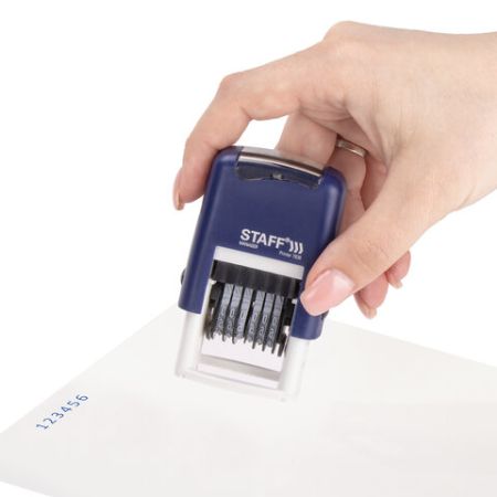 Нумератор 6-разрядный STAFF оттиск 22х4 мм 1/10 (клиент)
