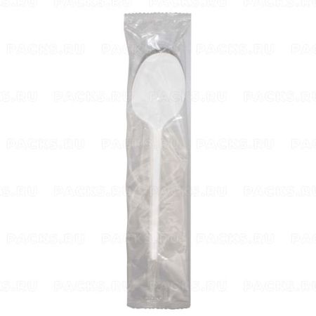 Одноразовая Ложка столовая 165мм в индивидуальной упаковке Диапазон 1/400