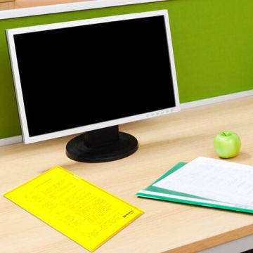 Папка-уголок А4 жесткая желтая 0,15мм BRAUBERG EXTRA 1/50/600 (Клиент)