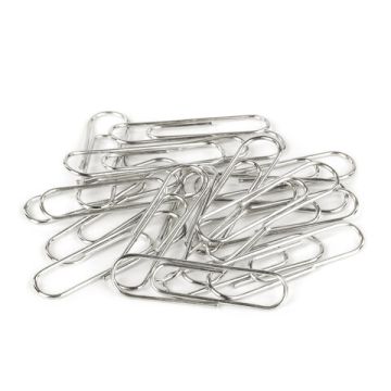 Скрепки 33мм 100шт никелированные в картонной коробке BRAUBERG 1/10/300