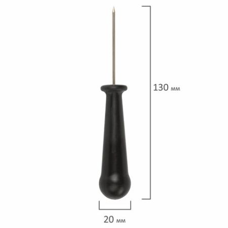 Шило канцелярское малое длина 130мм игла 2мм STAFF 1/70