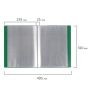Папка  40 вклад. BRAUBERG Стандарт, зеленая, 0,7мм 1/30
